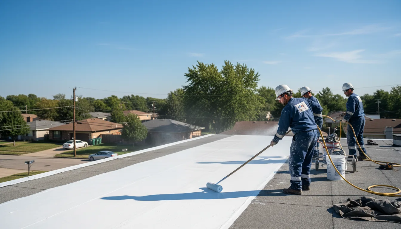 Commercial roof coating in Lonedell, MO near me